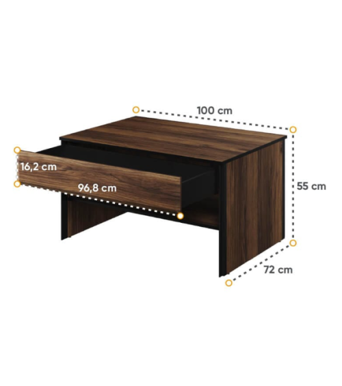 Mesa de centro Borga de 100 cm