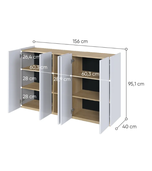 Buffet Facile - 156cm