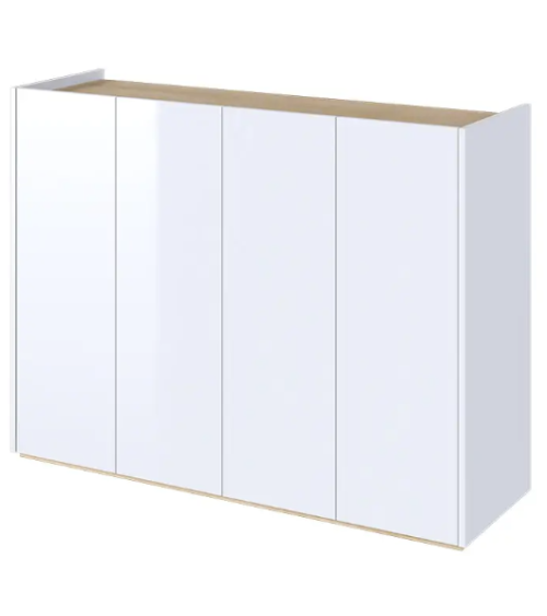 Aparador blanco brillante Facile - 156 cm