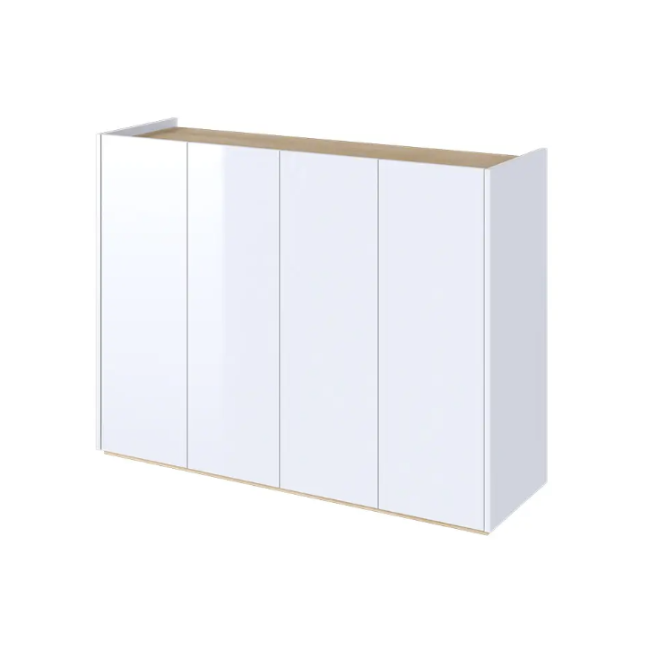 Aparador blanco brillante Facile - 156 cm