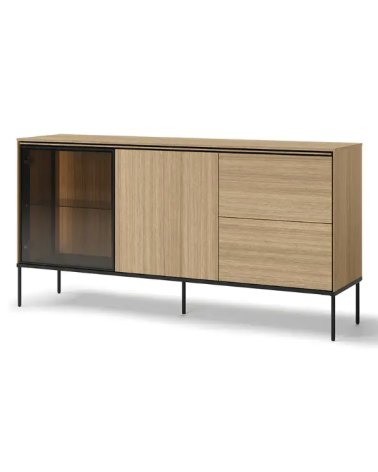 Buffet Visso avec vitre - 167cm