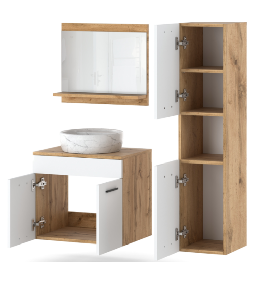 copy of Meuble salle de bain PERRI BLANC