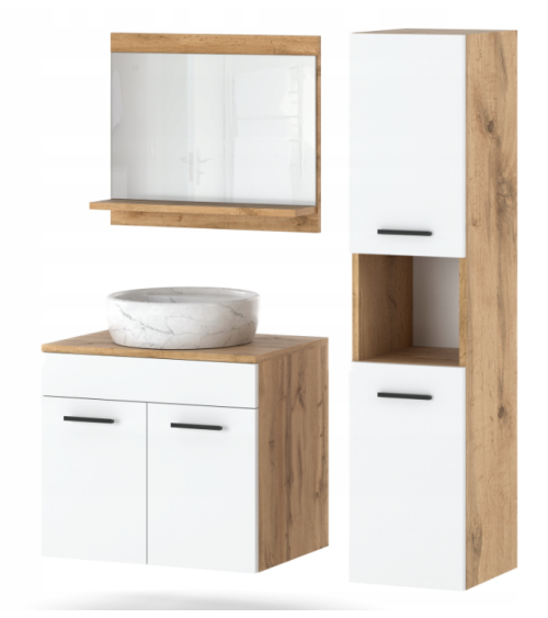Mobile da Bagno Paris Bianco una colonna