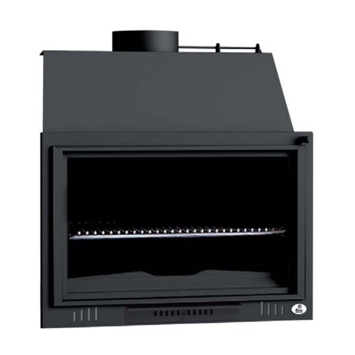 Barbecue Amaury-  Foyer ouvert sans porte à bois 70 cm - Cendrier Amovible