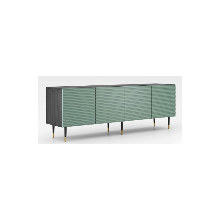 Meuble TV Impérial vert 4 portes - 180cm
