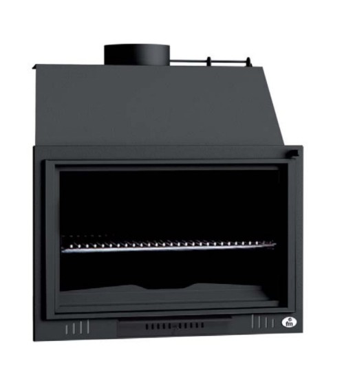 Barbecue Isidore - Foyer ouvert sans porte à bois 100 cm - Cendrier Amovible