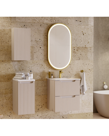 Ensemble de salle de bain NOVA CASHMERE - 1 vasque, 1 colonne