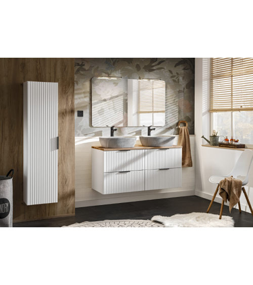 Set bagno Adel white - 2 lavabi, 1 colonna