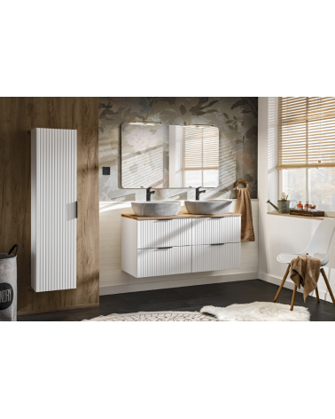 Set bagno Adel white - 2 lavabi, 1 colonna