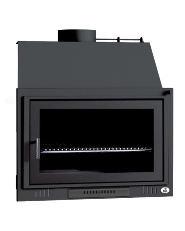Barbecue Cyprien – Foyer à bois 80 cm avec porte en fonte