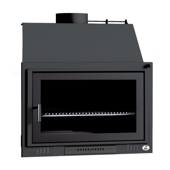 Barbecue Cyprien – Foyer à bois 80 cm avec porte en fonte