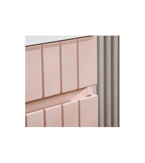 Conjunto de baño Iconic Rosa - 2 lavabos, 1 columna