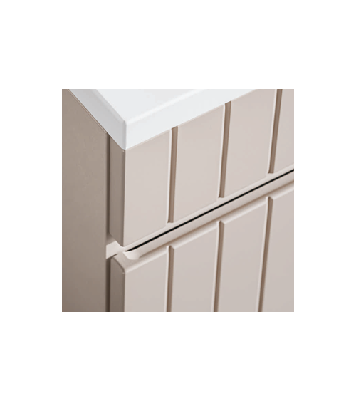Conjunto de baño Iconic Cashmere - 2 lavabos, 1 columna
