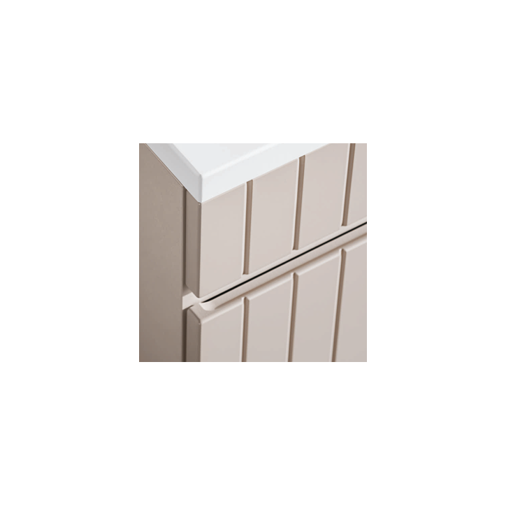 Conjunto de baño Iconic Cashmere - 2 lavabos, 1 columna