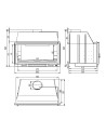 Barbecue Apolline - Foyer à bois 100 cm - Porte en acier