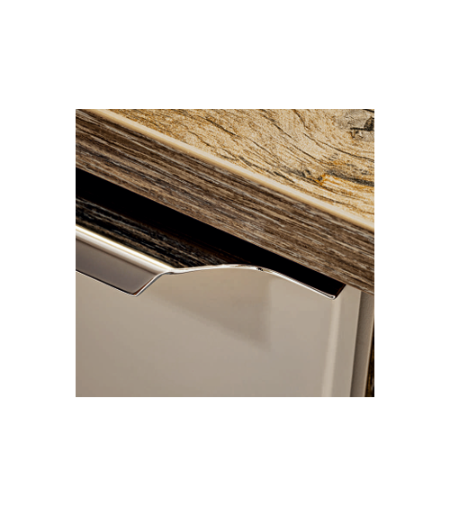 Conjunto de baño Santa Fe Taupe 180cm - 2 lavabos, 1 columna
