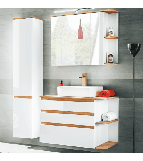 Conjunto de baño Platinum - 1 lavabo, 1 columna
