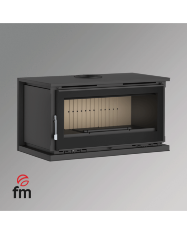 Poêle à bois de face avec bûcher - 18 KW