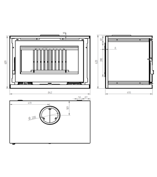 Poêle à bois - VIC- 18 KW