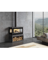 Poêle à bois à 3 faces avec bûcher - 17kw