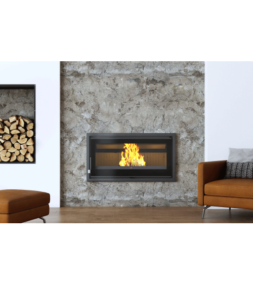 Foyer à bois avec hotte - 17,9 kW
