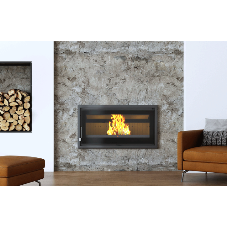 Caminetto a legna con cappa - 17,9 kW