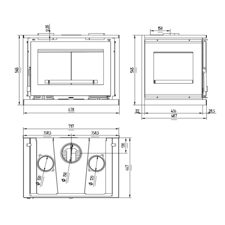 copy of Insert cheminée à bois AUVYS 10 kW