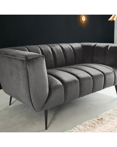 Canapé NOBLESSE gris - 165 cm