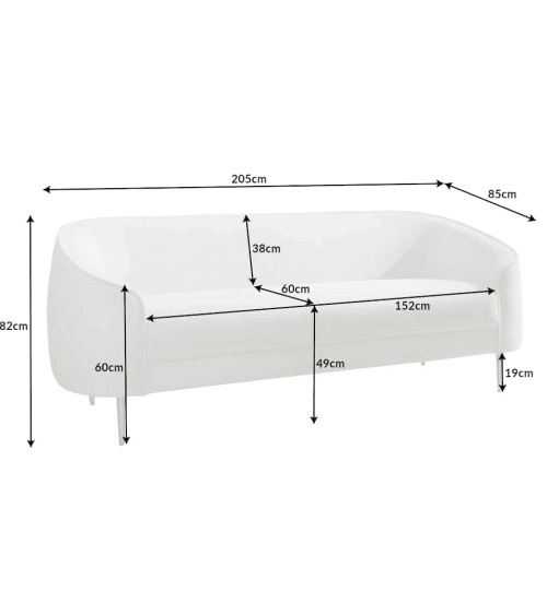 Sofa DIVA 205 cm