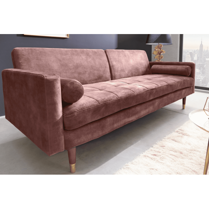 Divano letto COUTURE rosa - 200 cm