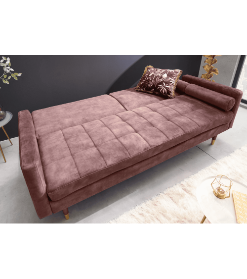 Divano letto COUTURE rosa - 200 cm