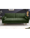 Sofá cama COUTURE terciopelo verde - 200 cm