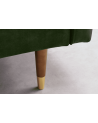 Canapé-lit COUTURE velours vert - 200 cm