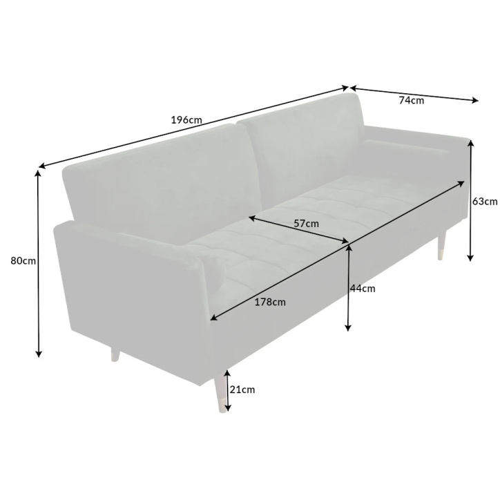copy of Conjunto de sofá-cama de canto KRAFT U