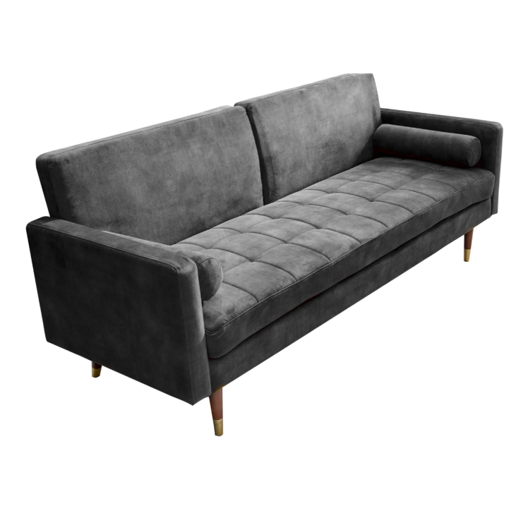 Canapé-lit COUTURE gris - 200 cm