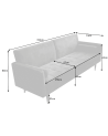 copy of Conjunto de sofá-cama de canto KRAFT U