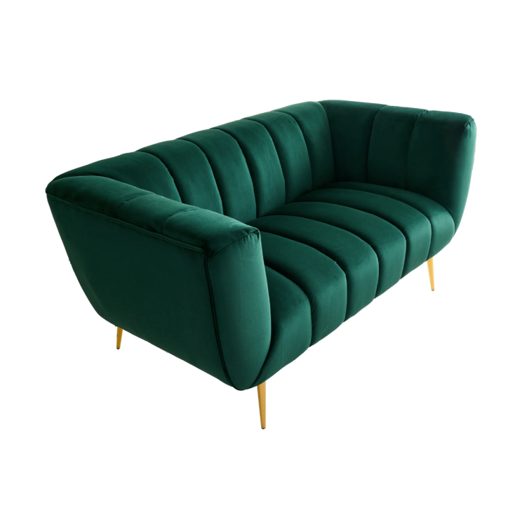 Canapé NOBLESSE 165 cm vert émeraude