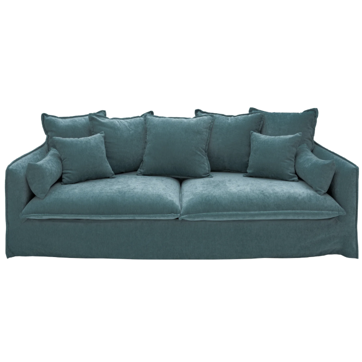 Divano HEAVEN 200 cm in velluto verde petrolio