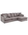 Divano angolare HEAVEN 255 cm in velluto taupe