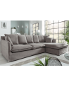 Divano angolare HEAVEN 255 cm in velluto taupe
