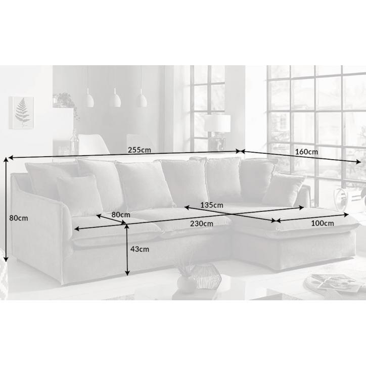 copy of Ensemble canapé d'angle convertible KRAFT U