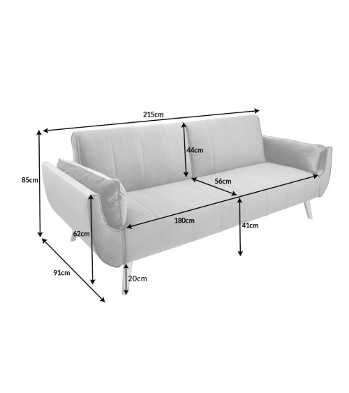 Ensemble canapé d'angle convertible KRAFT U