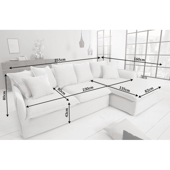 copy of Conjunto de sofá-cama de canto KRAFT U
