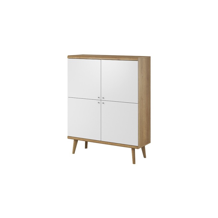 Buffet haut PRIMO chêne-blanc 107 x 134 cm
