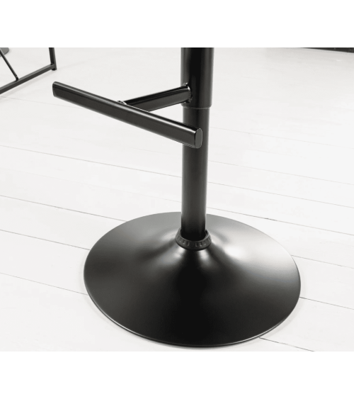 sgabello da bar COMFORT regolabile da 64 a 85 cm in tessuto cord grigio