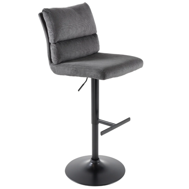 Silla de bar EUPHORIA 74 cm en terciopelo verde