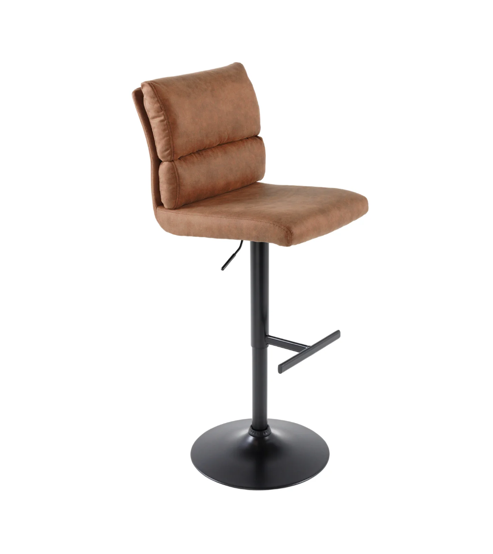 Tabouret/chaise de bar TEXAS cuir rouge