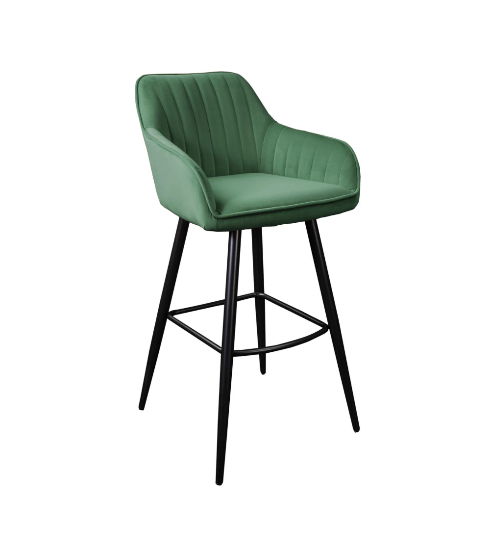 Tabouret/chaise de bar TEXAS cuir rouge