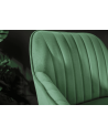 Sedia alta TURIN in velluto verde smeraldo