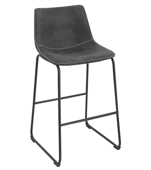 Tabouret/chaise de bar TEXAS cuir rouge